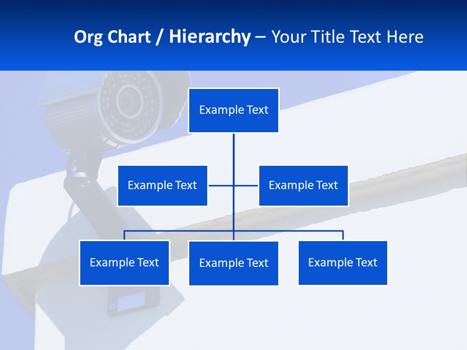 A Security Camera On The Side Of A Building PowerPoint Template