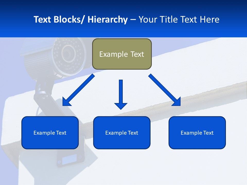 A Security Camera On The Side Of A Building PowerPoint Template