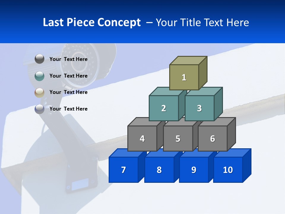 A Security Camera On The Side Of A Building PowerPoint Template