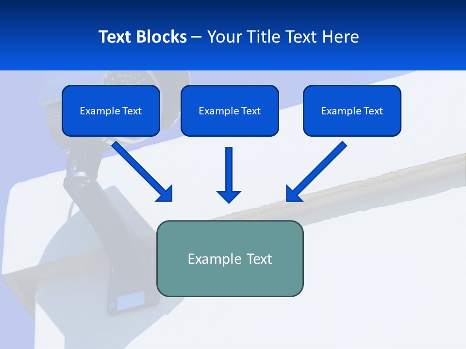 A Security Camera On The Side Of A Building PowerPoint Template