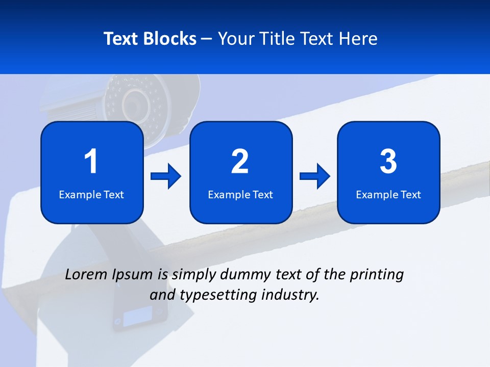 A Security Camera On The Side Of A Building PowerPoint Template
