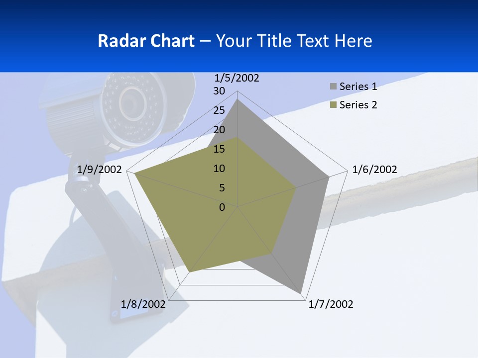 A Security Camera On The Side Of A Building PowerPoint Template
