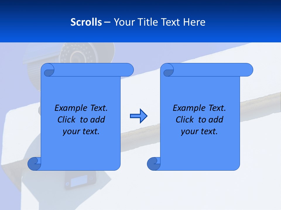 A Security Camera On The Side Of A Building PowerPoint Template