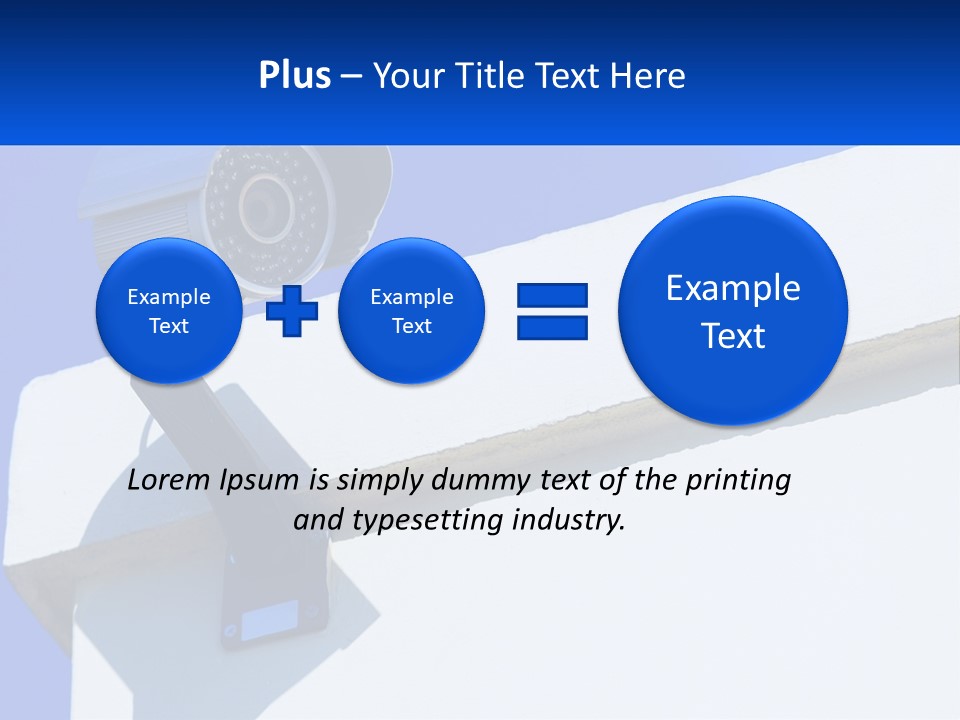 A Security Camera On The Side Of A Building PowerPoint Template