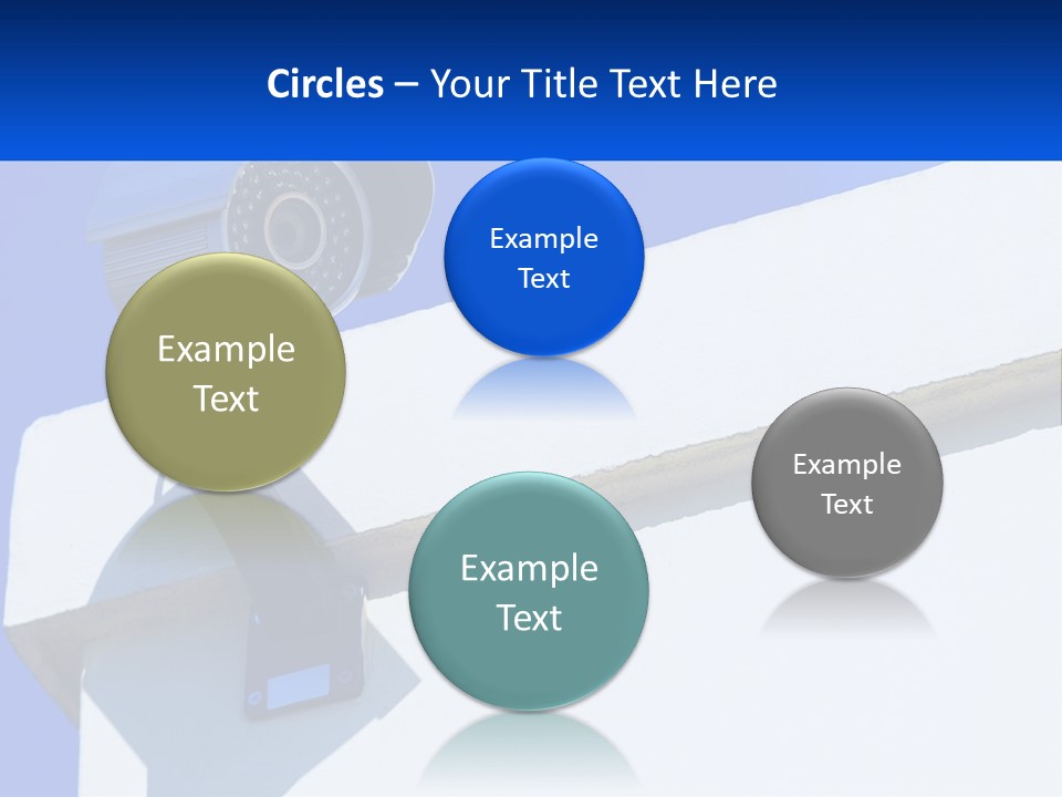 A Security Camera On The Side Of A Building PowerPoint Template