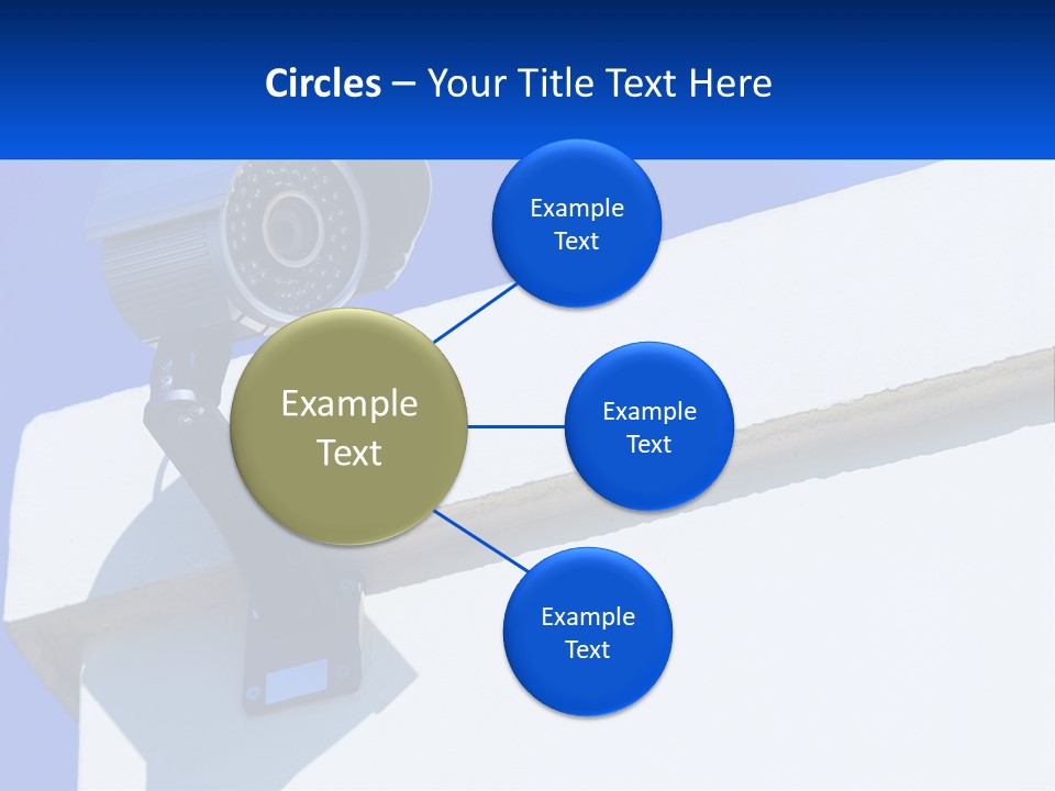 A Security Camera On The Side Of A Building PowerPoint Template
