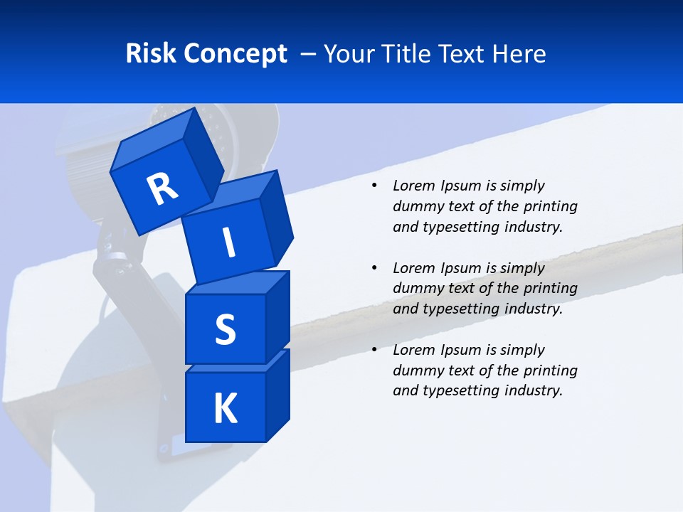 A Security Camera On The Side Of A Building PowerPoint Template