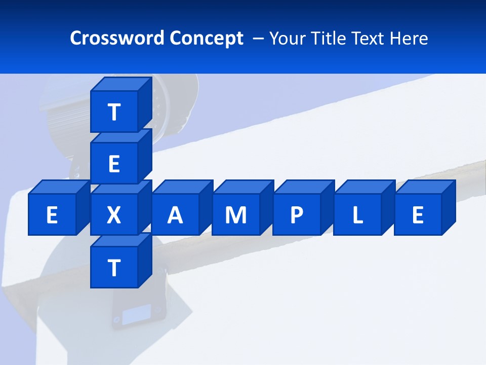 A Security Camera On The Side Of A Building PowerPoint Template