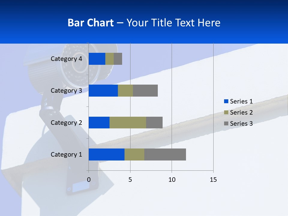A Security Camera On The Side Of A Building PowerPoint Template