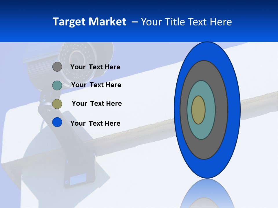 A Security Camera On The Side Of A Building PowerPoint Template