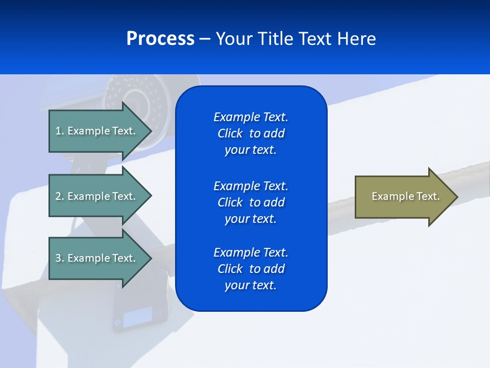 A Security Camera On The Side Of A Building PowerPoint Template