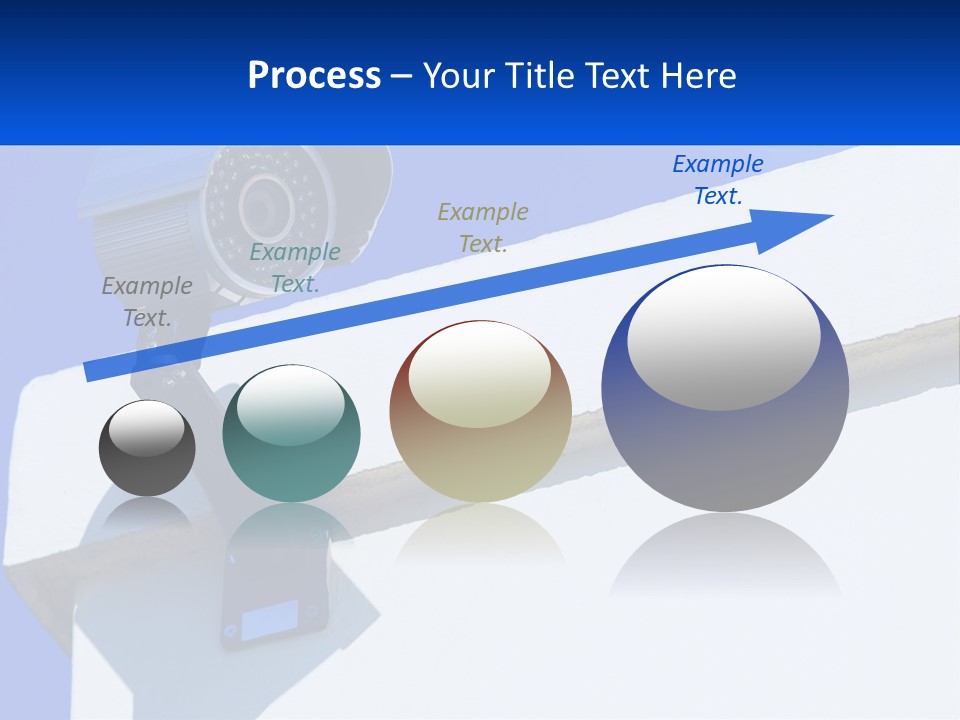 A Security Camera On The Side Of A Building PowerPoint Template