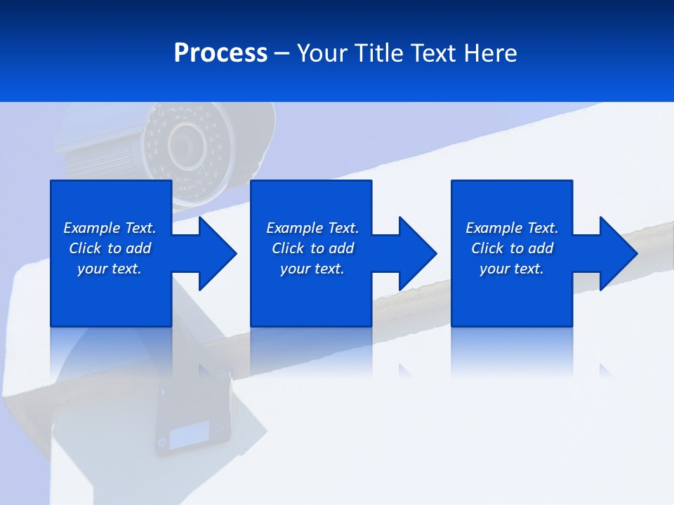 A Security Camera On The Side Of A Building PowerPoint Template