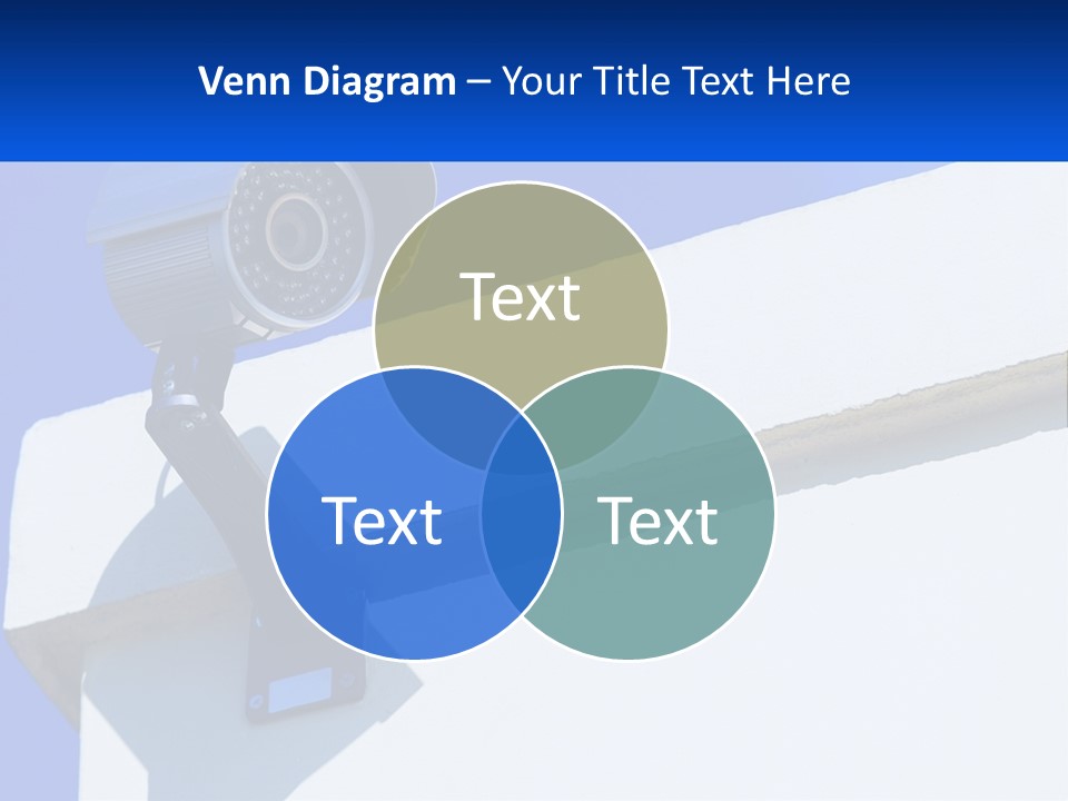 A Security Camera On The Side Of A Building PowerPoint Template