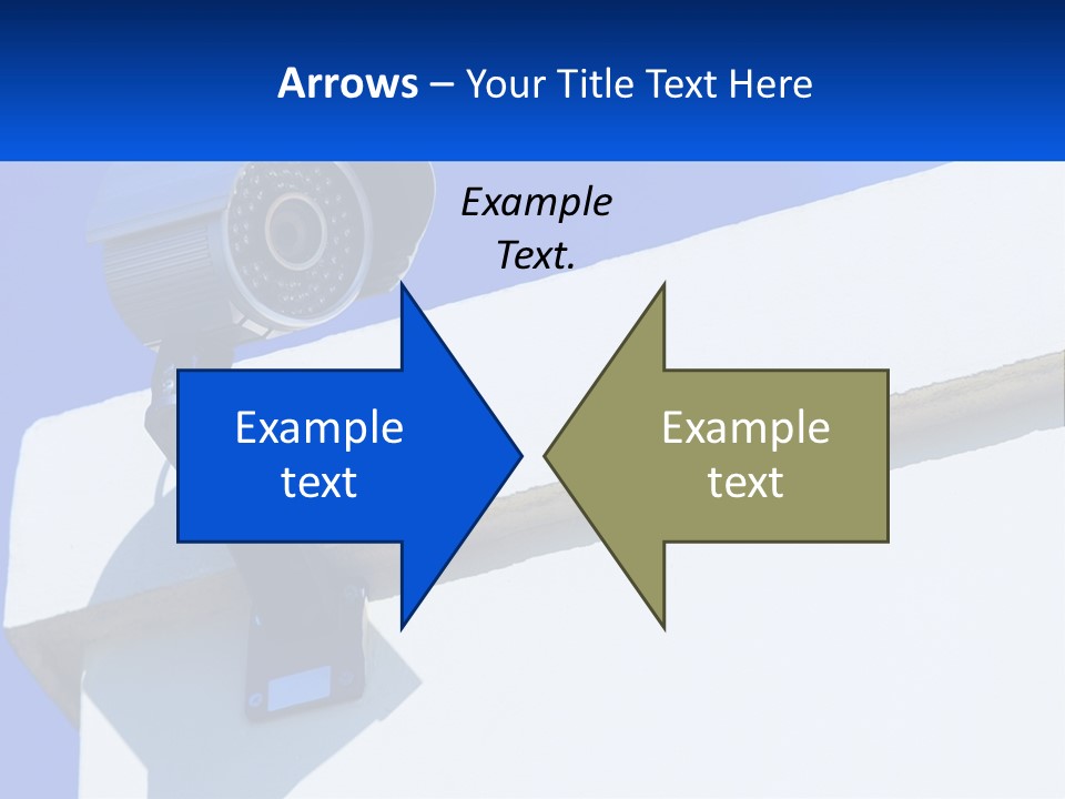 A Security Camera On The Side Of A Building PowerPoint Template