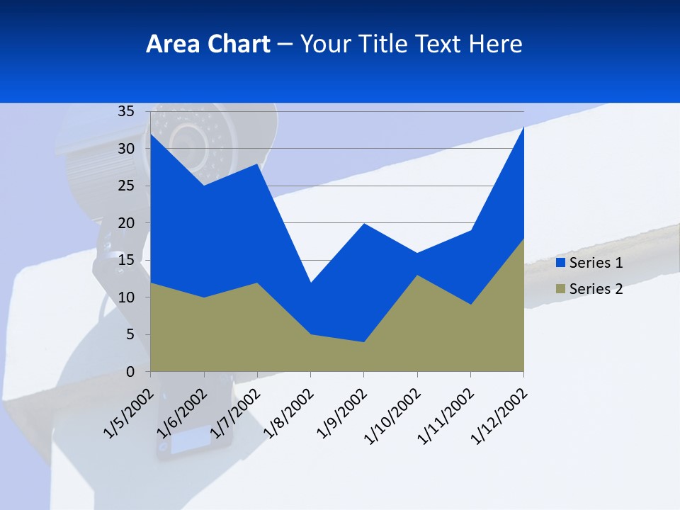 A Security Camera On The Side Of A Building PowerPoint Template