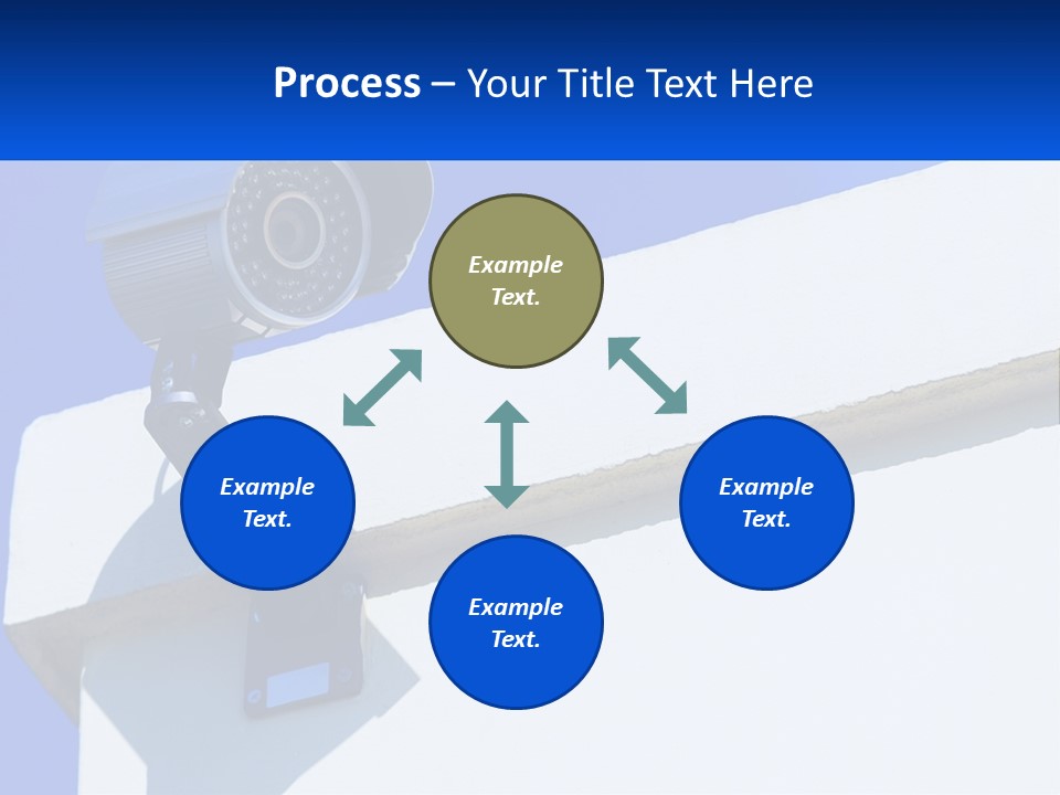 A Security Camera On The Side Of A Building PowerPoint Template