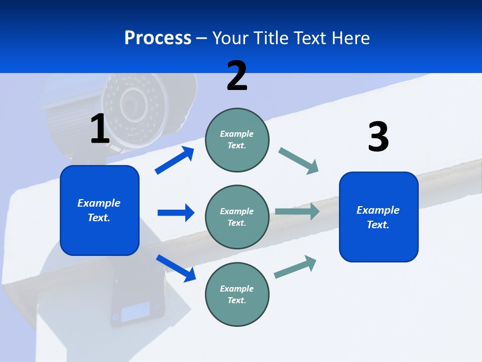 A Security Camera On The Side Of A Building PowerPoint Template