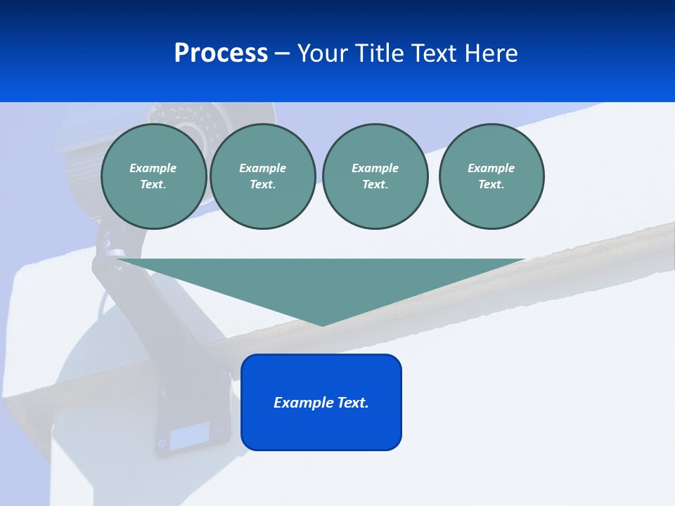 A Security Camera On The Side Of A Building PowerPoint Template