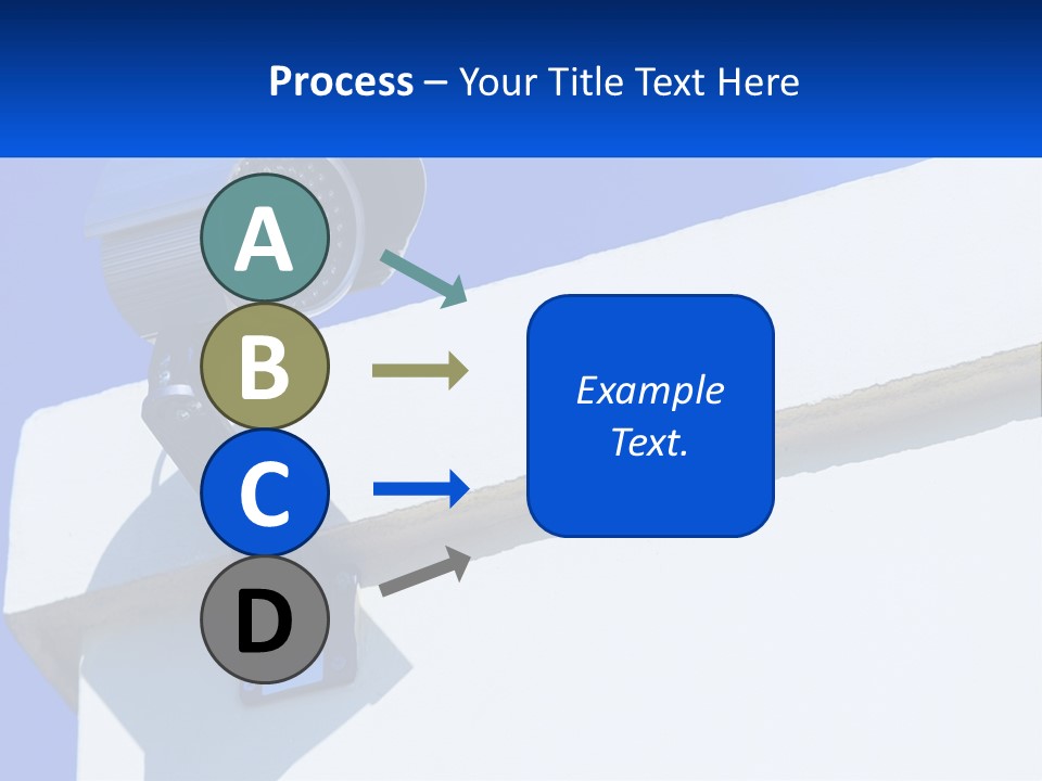 A Security Camera On The Side Of A Building PowerPoint Template