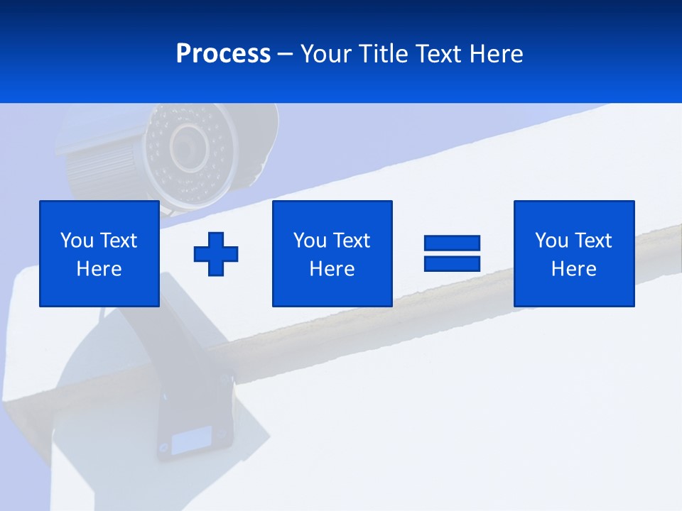 A Security Camera On The Side Of A Building PowerPoint Template
