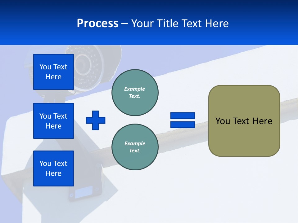 A Security Camera On The Side Of A Building PowerPoint Template