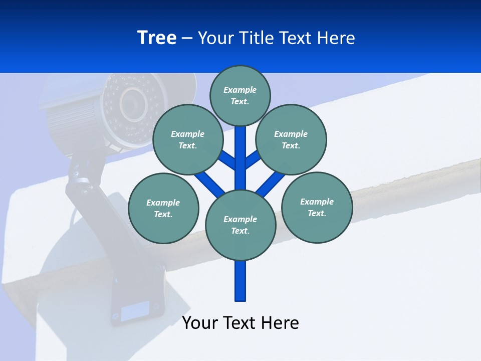 A Security Camera On The Side Of A Building PowerPoint Template