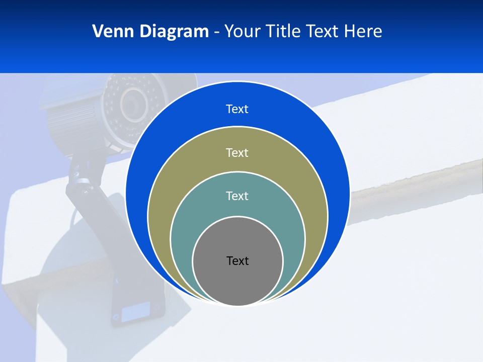 A Security Camera On The Side Of A Building PowerPoint Template