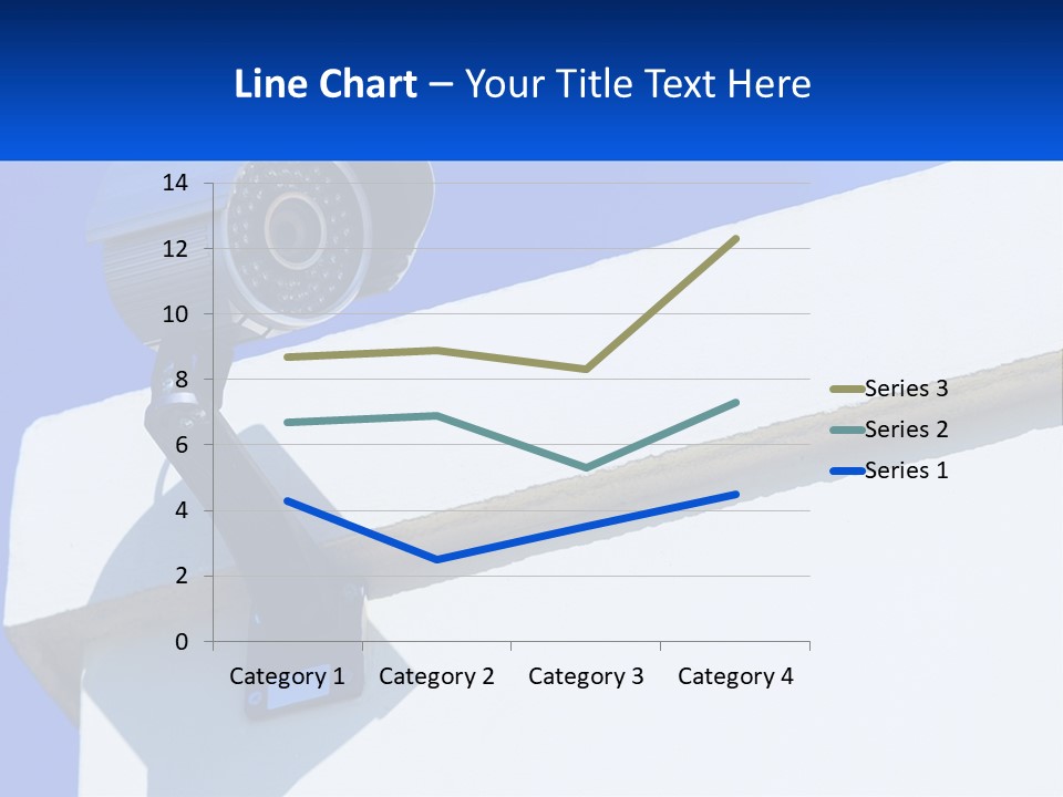 A Security Camera On The Side Of A Building PowerPoint Template