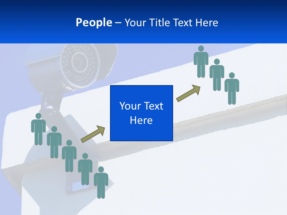 A Security Camera On The Side Of A Building PowerPoint Template