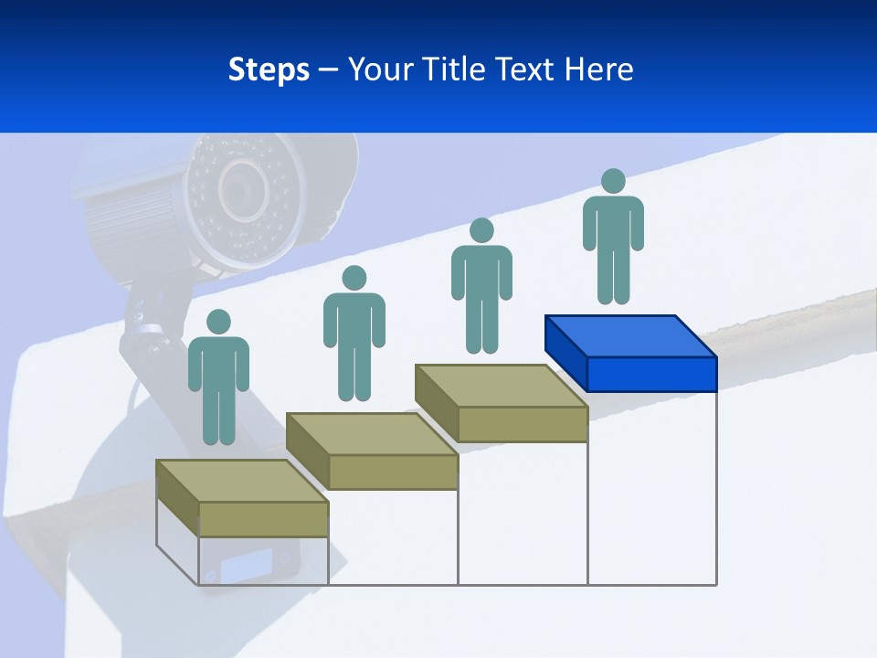 A Security Camera On The Side Of A Building PowerPoint Template