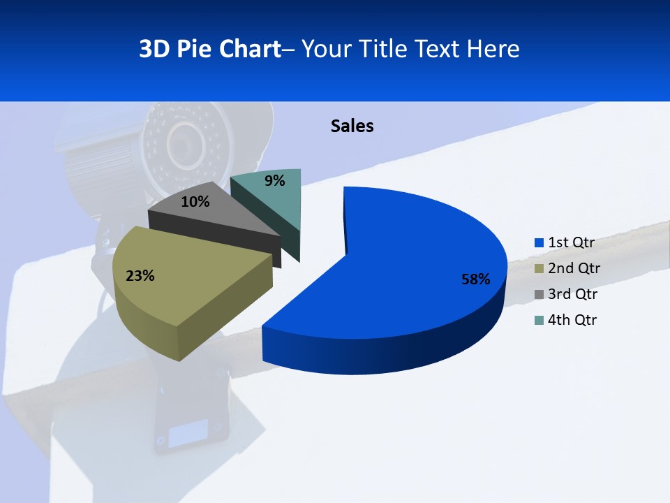 A Security Camera On The Side Of A Building PowerPoint Template