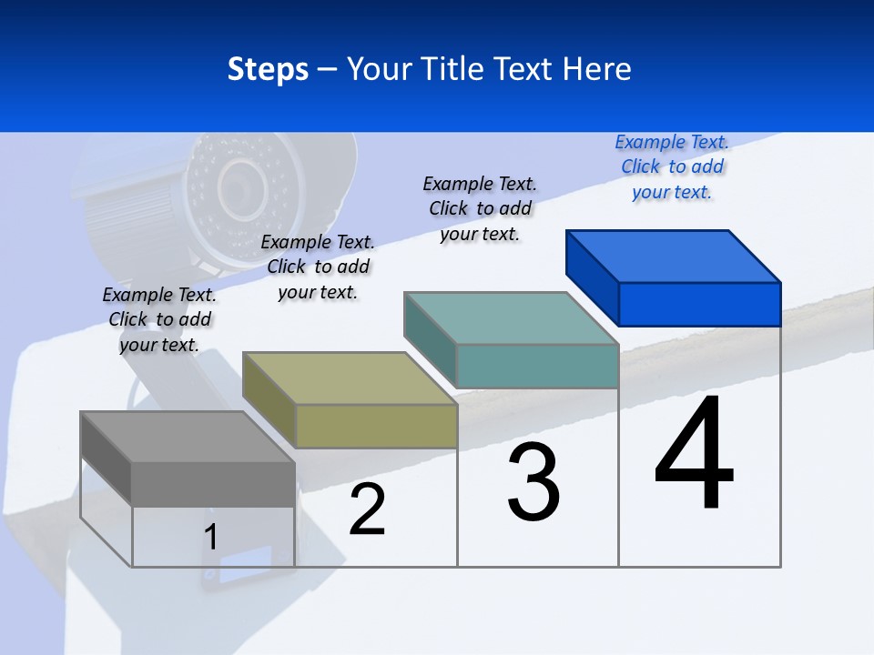 A Security Camera On The Side Of A Building PowerPoint Template