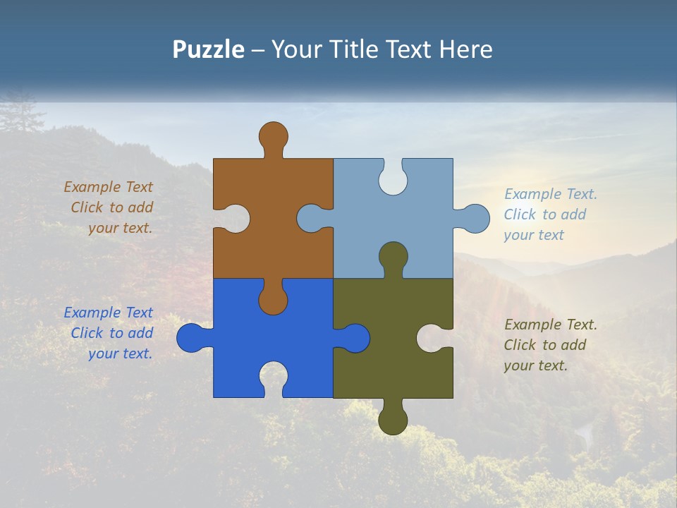 A Scenic View Of A Mountain Range With The Sun Setting In The Distance PowerPoint Template