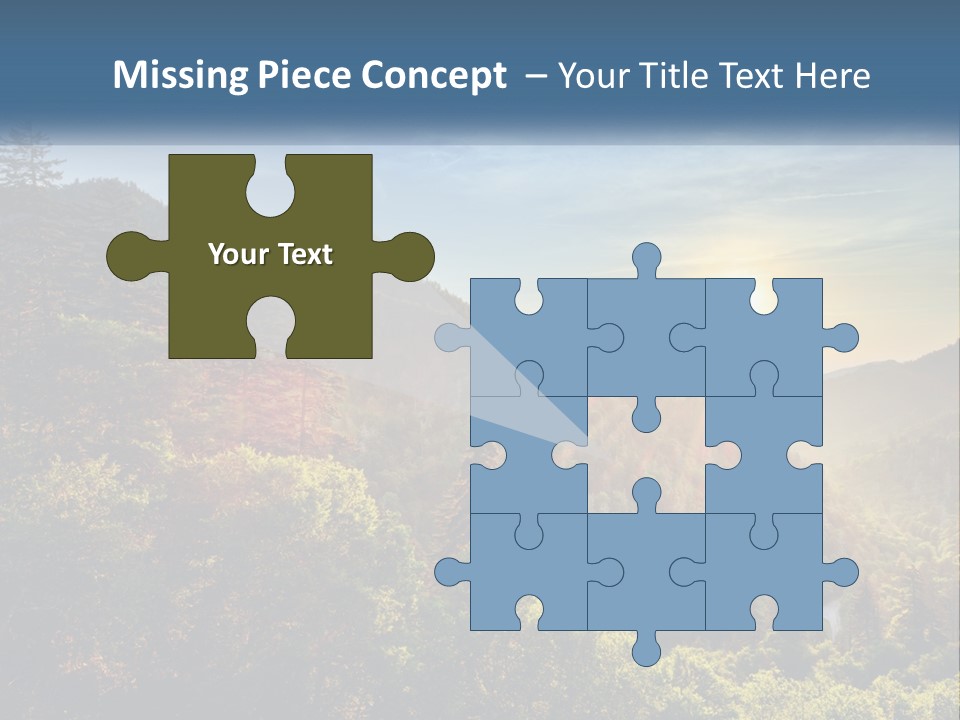 A Scenic View Of A Mountain Range With The Sun Setting In The Distance PowerPoint Template