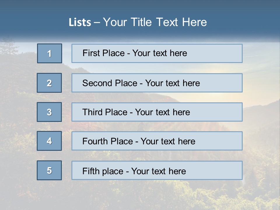 A Scenic View Of A Mountain Range With The Sun Setting In The Distance PowerPoint Template