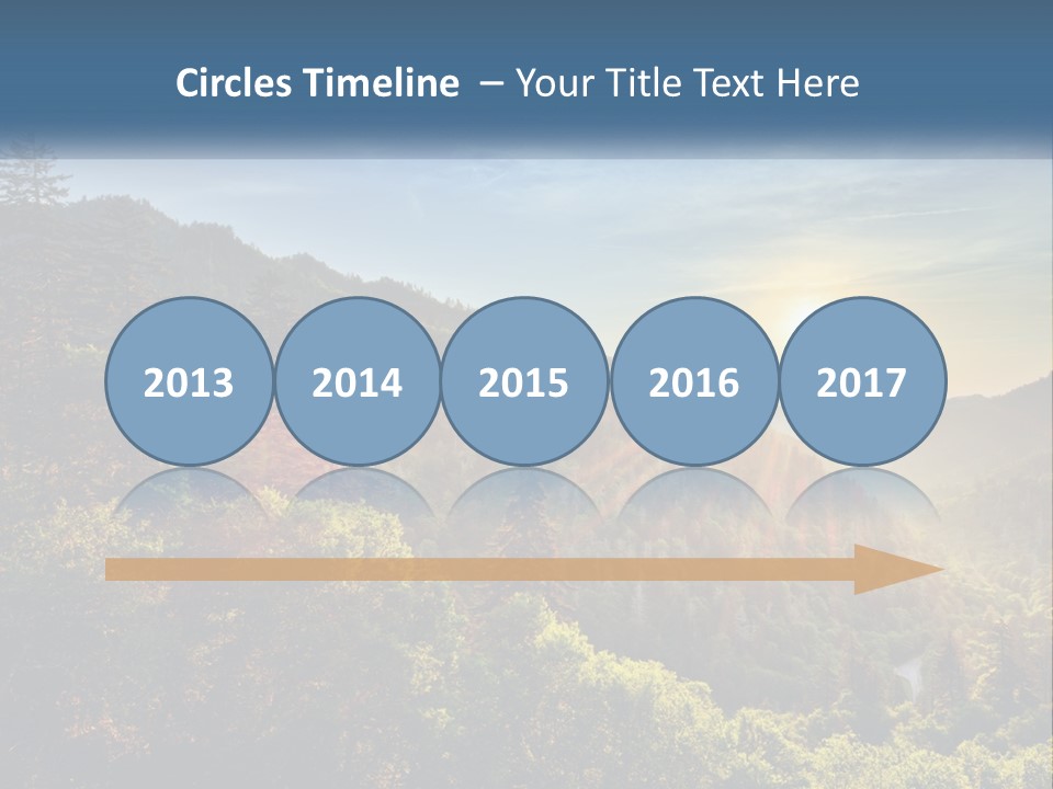 A Scenic View Of A Mountain Range With The Sun Setting In The Distance PowerPoint Template