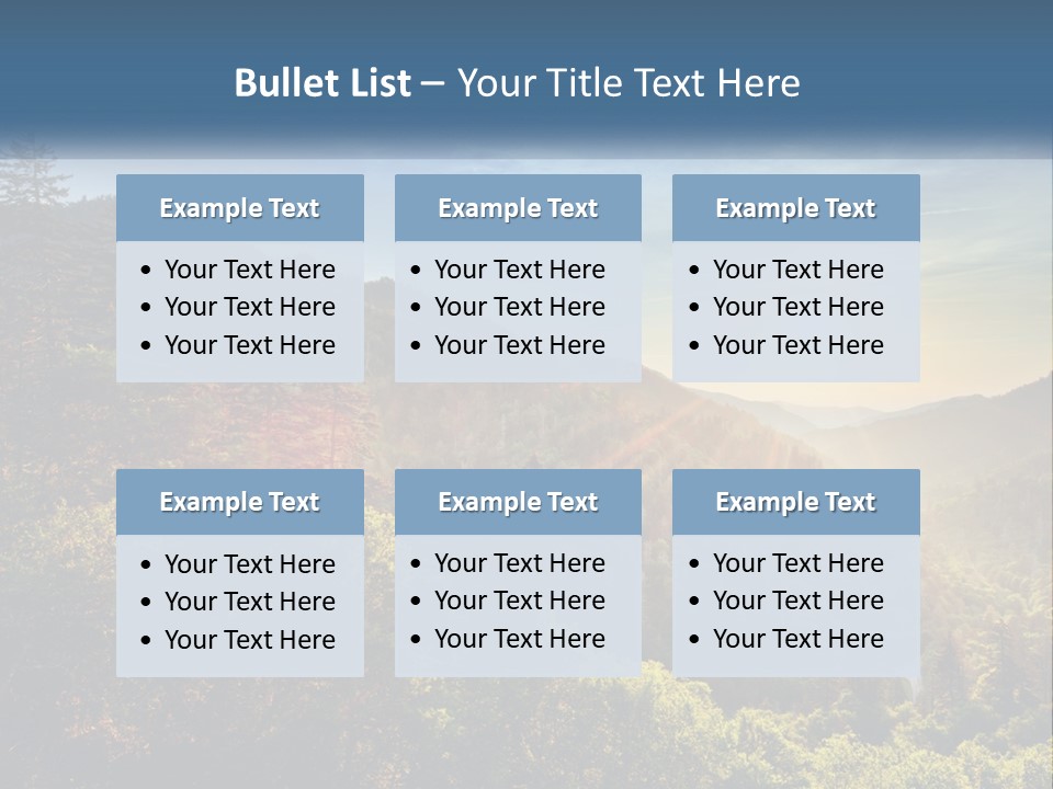 A Scenic View Of A Mountain Range With The Sun Setting In The Distance PowerPoint Template
