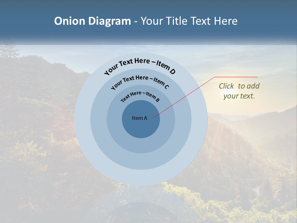 A Scenic View Of A Mountain Range With The Sun Setting In The Distance PowerPoint Template