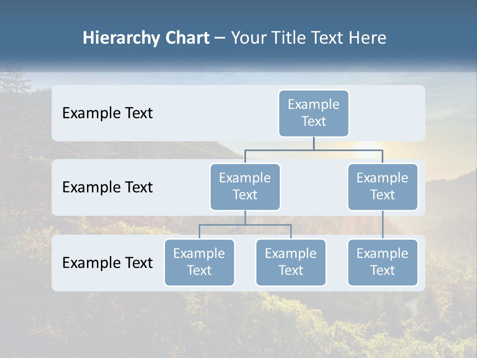 A Scenic View Of A Mountain Range With The Sun Setting In The Distance PowerPoint Template