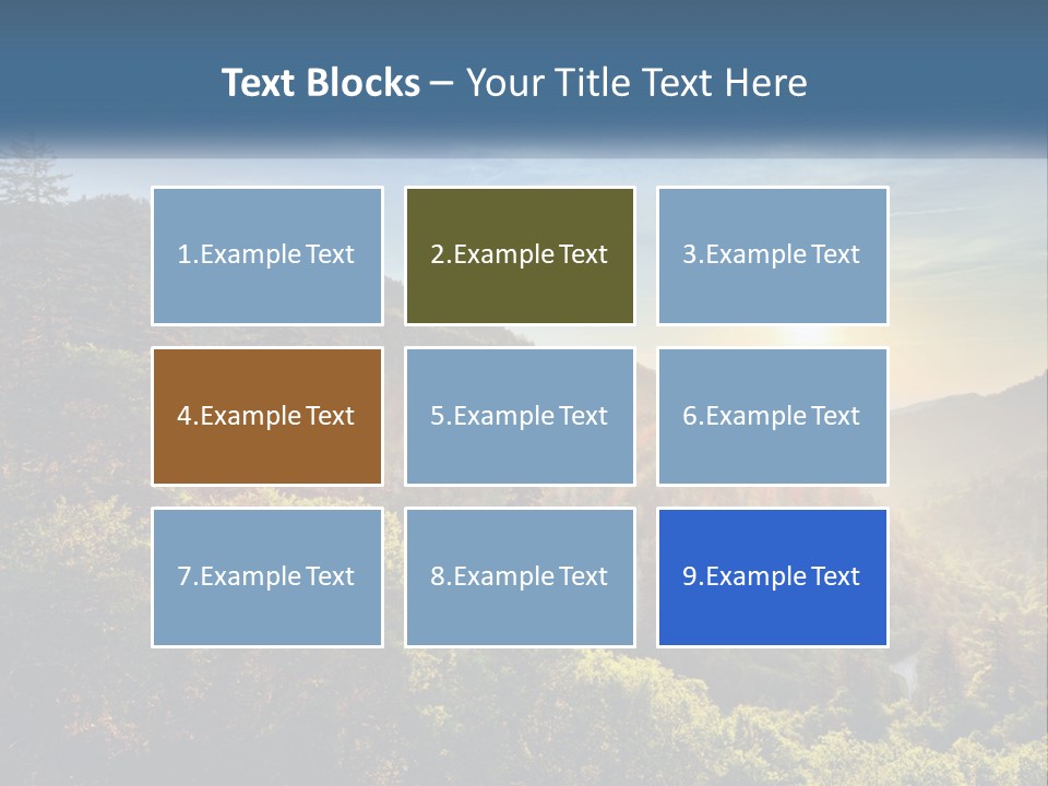 A Scenic View Of A Mountain Range With The Sun Setting In The Distance PowerPoint Template