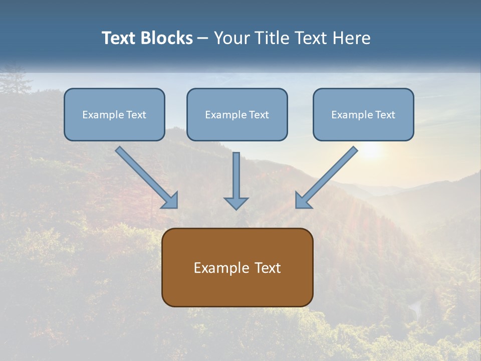 A Scenic View Of A Mountain Range With The Sun Setting In The Distance PowerPoint Template