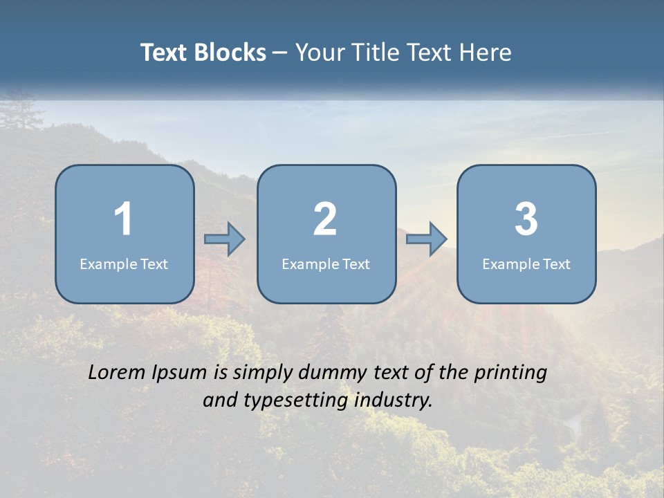 A Scenic View Of A Mountain Range With The Sun Setting In The Distance PowerPoint Template