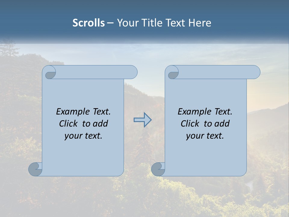A Scenic View Of A Mountain Range With The Sun Setting In The Distance PowerPoint Template