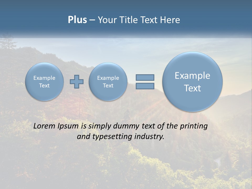 A Scenic View Of A Mountain Range With The Sun Setting In The Distance PowerPoint Template