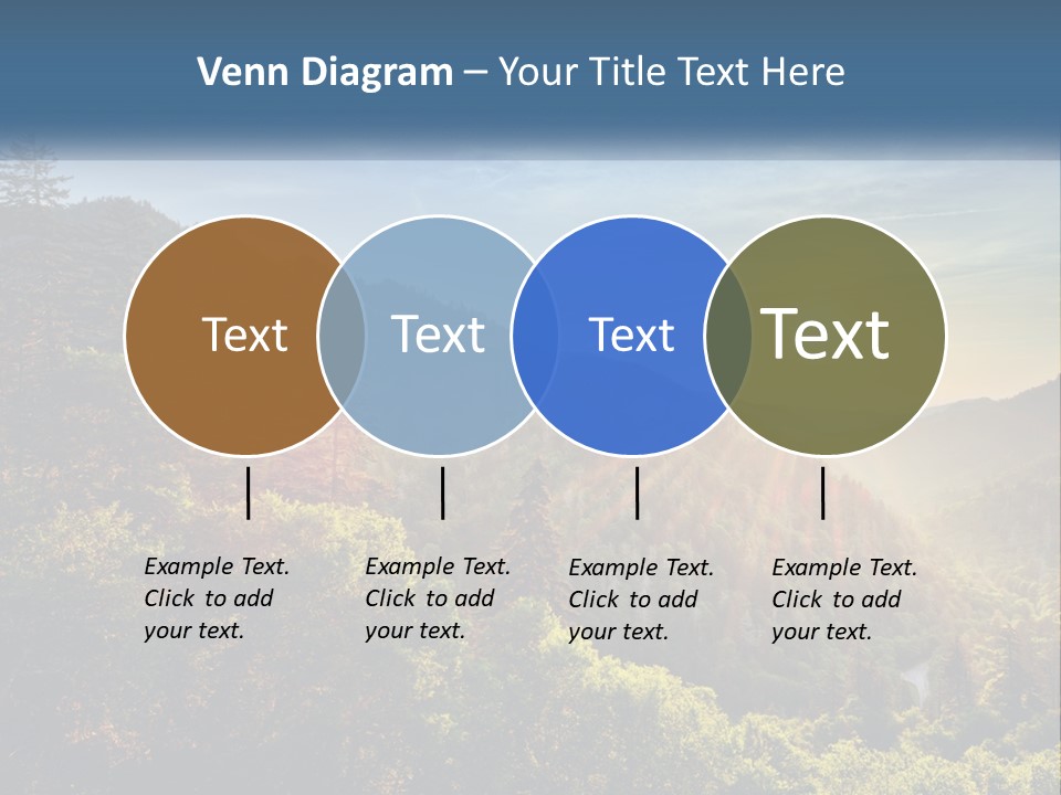 A Scenic View Of A Mountain Range With The Sun Setting In The Distance PowerPoint Template