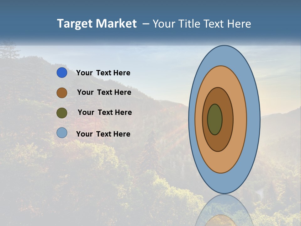 A Scenic View Of A Mountain Range With The Sun Setting In The Distance PowerPoint Template