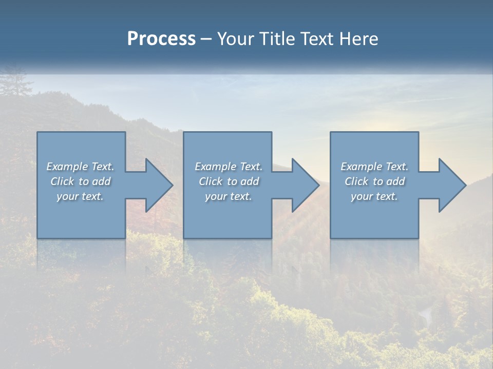 A Scenic View Of A Mountain Range With The Sun Setting In The Distance PowerPoint Template