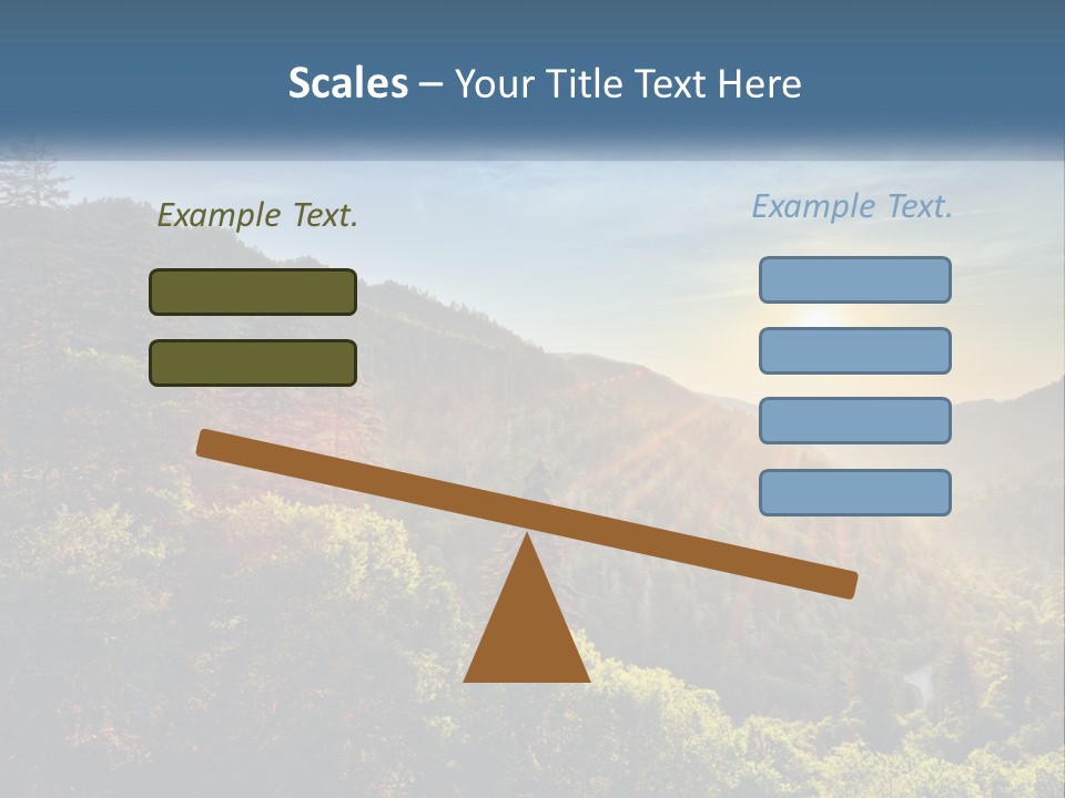 A Scenic View Of A Mountain Range With The Sun Setting In The Distance PowerPoint Template