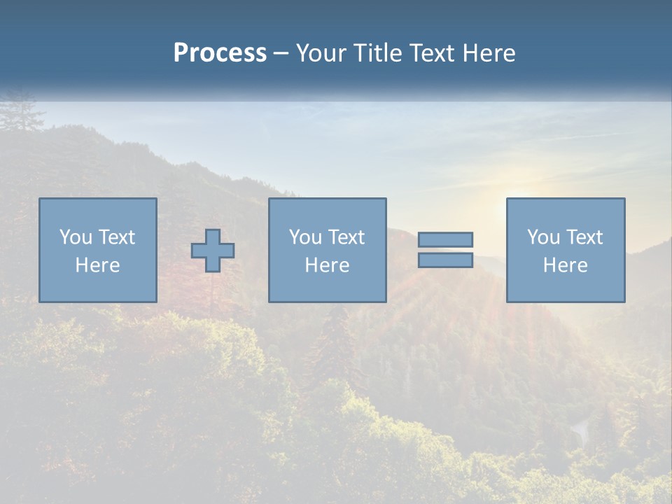 A Scenic View Of A Mountain Range With The Sun Setting In The Distance PowerPoint Template